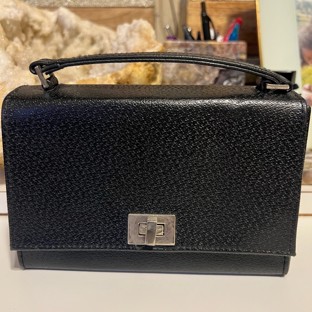Black mini handheld bag